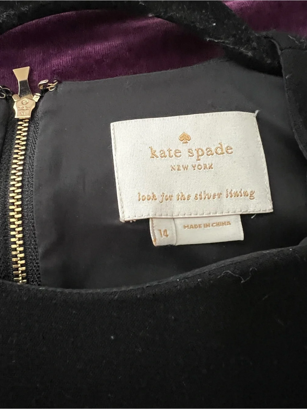 kate spade Black Sleeveless A-Line Dress